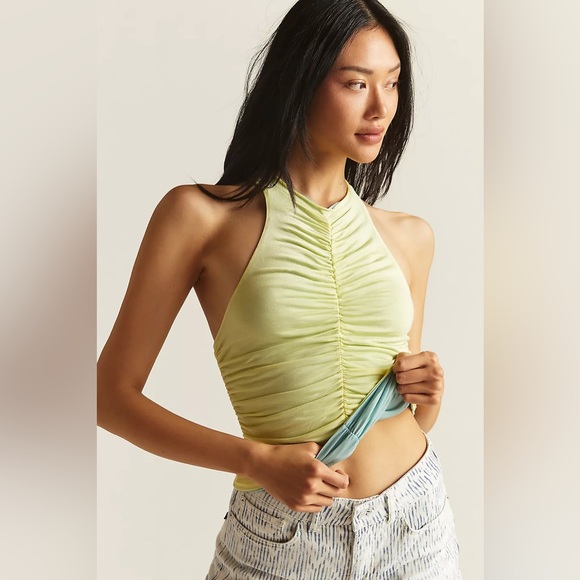 NWOT Anthropologie Pilcro Ruched Reversible Tank - Picture 3 of 12